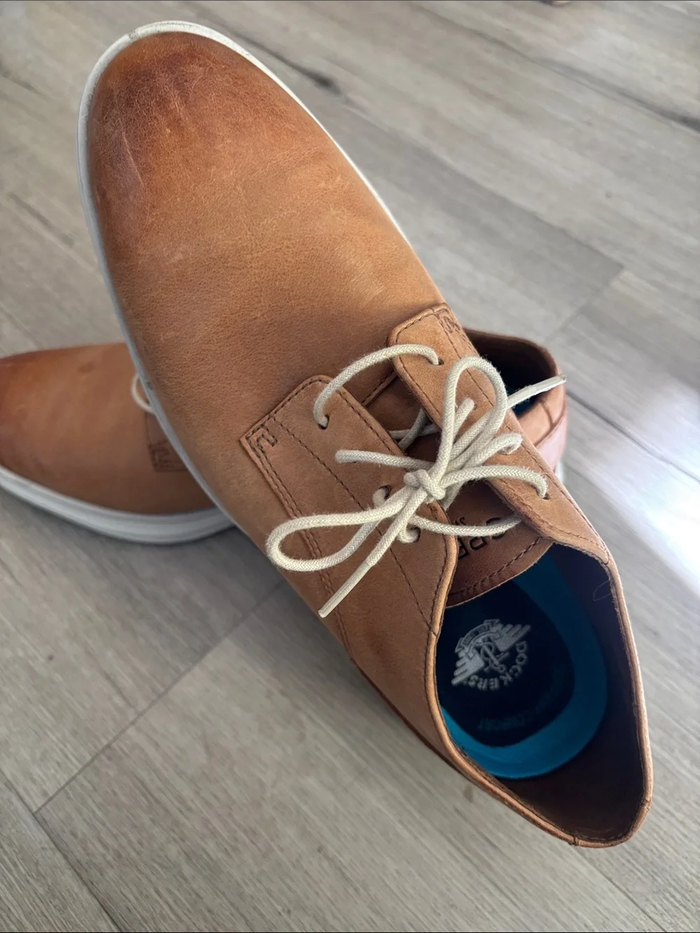 Dockers Men's Brown Leather-Style Casual Boat Shoes